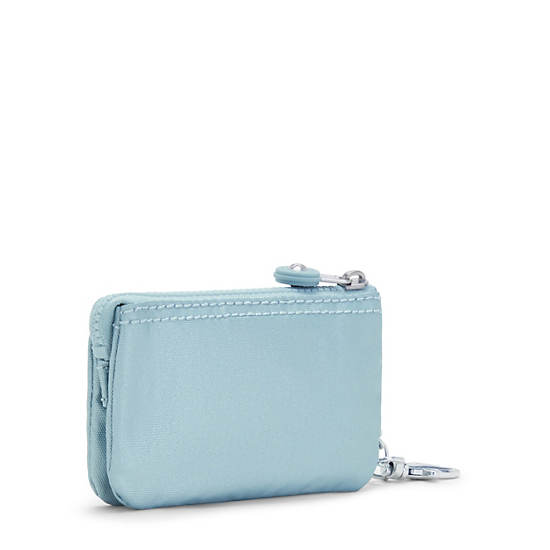 Sacs Kipling Creativity Mini Metallic Pouch Keychain Aqua | FR 1116MQ